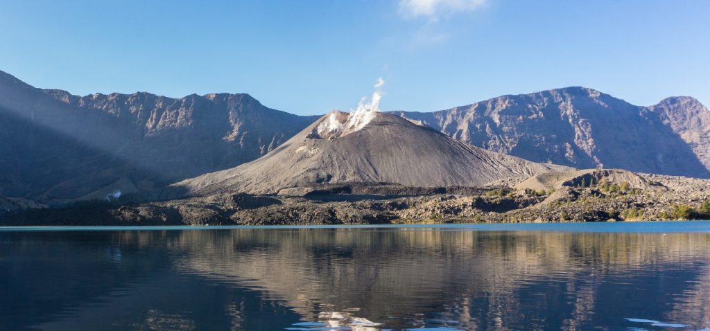 rinjani segara anak baby volcano